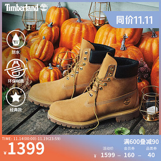 Timberland 踢不烂男鞋大黄靴马丁靴户外防水皮革|10061 10061W/宽版/小麦色 43