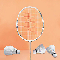 YONEX 尤尼克斯 日本直邮Yonex尤尼克斯羽毛球拍运动时尚轻盈耐用柔软白色