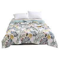 绿中缘 空调被蚕丝被夏凉被100蚕丝夏季单人被子150×210cm夏薄款可水洗