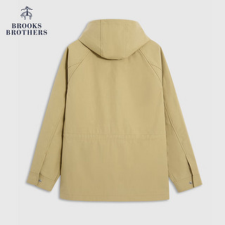 布克兄弟（BrooksBrothers）男士工装休闲宽松连帽夹克外套 2004-米色 M