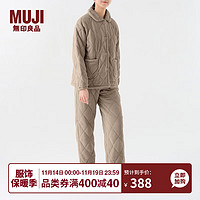 MUJI 無印良品 无印良品 女式绗缝家居睡衣套装家居服秋冬季BB2ORA3A