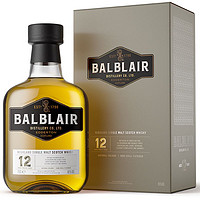 Balblair 巴布莱尔 plus:巴布莱尔 12年 苏格兰 单一麦芽威士忌 46%vol 700ml