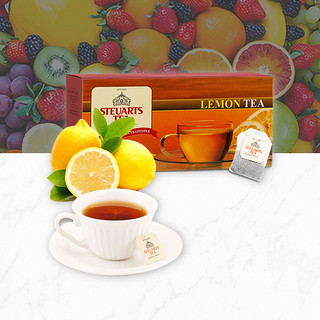 Steuarts Tea 斯里兰卡进口 锡尔德锡兰红茶柠檬味袋泡茶 25袋/50g