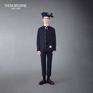汤姆·布朗 THOM BROWNE男士经典四条纹衬衫夹克外套 深蓝色（偏大） 5