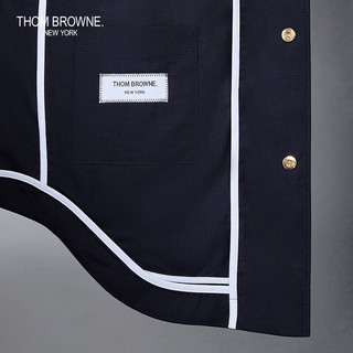 汤姆·布朗 THOM BROWNE男士经典四条纹衬衫夹克外套 深蓝色（偏大） 5