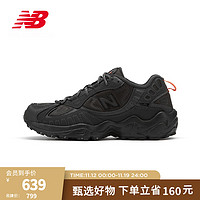 NEW BALANCE NB男鞋703系列经典复古太空鞋运动休闲轻便透气耐磨老爹鞋 黑色 ML703NCD 41.5(脚长26cm)