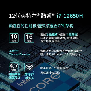  Hasee/神舟 满血版RTX4060独显 电竞游戏笔记本电脑  酷睿i7-12650H 1920*1080 RTX 4060 黑色 144Hz 16GB