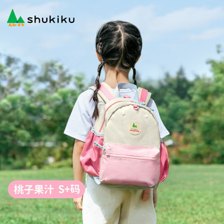SHUKIKU 桃子果汁S+码 防泼水轻便 儿童书包