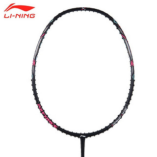 李宁（LI-NING）羽毛球拍 2023 雷霆小钢炮 轻量进攻型全碳素高磅羽拍 80简版 雷霆小钢炮5u 黑色 可拉31磅