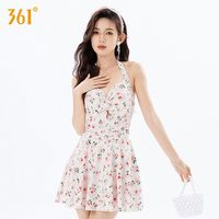 361°连体泳衣女夏季裙式露背泳装爆款显瘦遮肚肉游泳衣