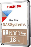 TOSHIBA 东芝 N300 PRO 18TB 大型商务 NAS(*多 24 个托架)3.5 英寸内置硬盘