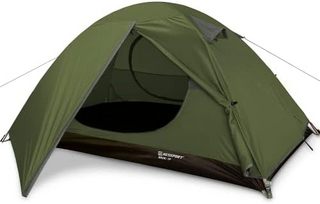 Bessport 野营帐篷 1/2/3/4 人帐篷防水两门背包易于安装轻便适合户外、远足登山旅行