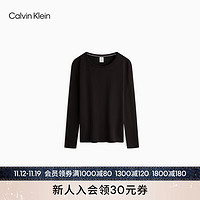 Calvin Klein内衣【悦动引力带】女舒适圆领打底居家保暖内衣QS7032AD UB1-太空黑 XS