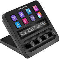 elgato Stream Deck +、音频混音器、制作控制台和工作室控制器，适用于内容创作者、流媒体、游戏，带有可定制的触控带拨盘和 LCD 按键，适用于 Mac 和 PC