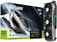 ZOTAC 索泰 游戏 GeForce RTX 4070 Ti Trinity OC高级散热,Spectra 2.0 RGB 照明,ZT-D40710 J-10P