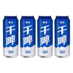 雪花啤酒_snowbeer 雪花 经典沈阳干啤 9度 500ml*4听多少钱-什么值得