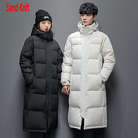 SAND-KNIT 森耐特 Sandknit羽绒服男女同款2023冬季新款长款过膝情侣款加厚保暖外套