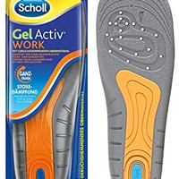 Dr.Scholl's 爽健 Scholl GelActiv 工作鞋垫（适用于工作鞋40-46.5，过度损耗脚部，自粘凝胶鞋底）1 对