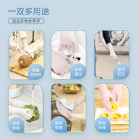 绿茵 丁腈改性粉色食品级手套 30只