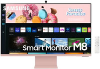 SAMSUNG 三星 S32BM80PUU 81.3 厘米（32 英寸）4K 超高清智能电视 Wi-Fi 粉色 白色