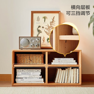 林氏家居小户型简约现代实木电视柜客厅家用储物柜林氏木业CO1M 【原木色】CO1M-A格子柜