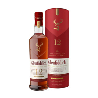 MAC-TALLA格兰菲迪 Glenfiddich 苏格兰单一麦芽威士忌700ml 英国洋酒 格兰菲迪12年雪莉桶700ml*6瓶