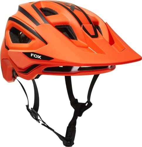 Fox Racing FOX 头盔 SPEEDFRAME PRO DVIDE 摩托车服装,荧光橙色,L