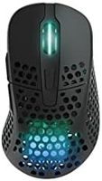 Xtrfy M4 无线超轻游戏鼠标,RGB 可调形状,2.4 GHz 无延迟无线,75 小时电池寿命 - 黑色