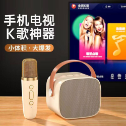 诺必行 话筒音响一体麦克风手机无线蓝牙家用迷你K歌音响户外便携KTV套装