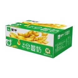 蒙牛11月蒙牛早餐奶麦香整箱250ml16盒1提原麦牛奶学生早餐