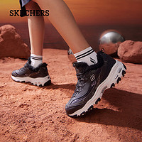 斯凯奇（Skechers）女士加绒保暖舒适熊猫鞋厚底增高休闲鞋 BLK黑色 36