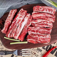 侈香原切牛肋条去骨牛肋肉新鲜散养牛肉冷冻烧烤食材可 原切牛肋条 1斤