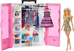 Barbie 芭比 Fashionistas Ultimate Closet 便携式时尚芭比娃娃玩具