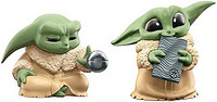Star Wars Hasbro 孩之宝 The Bounty Collection 系列 5,Grogu 人偶 2 件装,力量练习,Beskar,4 岁以上儿童,厘米
