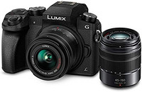 Panasonic 松下 LUMIX G7 4K 数码相机，带  14-42mm F3.5-5.6 II & 45-150mm F4.0-5.6