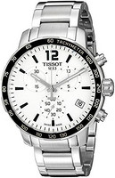 TISSOT 天梭 Men's T0954171103700 Quickster Analog Display Swiss Quartz Silver Watch