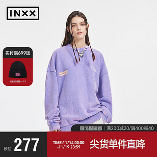 英克斯（inxx）Standby&可口可乐联名炒色印花圆领卫衣XMD4101704 紫色-1 XL