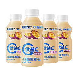 MENGNIU 蒙牛 优益C0脂活性益生菌乳酸菌饮料百香果味330ml*4