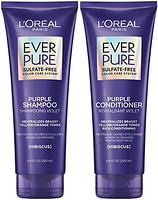 巴黎欧莱雅 EverPure 紫色黄铜爽肤洗发水护发素套装200毫升2件套