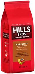 Hills Bros 榛子配焦糖研磨咖啡，淡烤，12 盎司袋-100% 优质阿拉比卡咖啡豆，轻盈，浓郁，光滑的咖啡