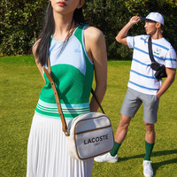 LACOSTE 拉科斯特 字母LOGO撞色复古时尚斜挎包