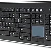 Adesso 艾迪索 AKB-440UB - SlimTouch 440 桌面触摸板有线键盘 - 黑色