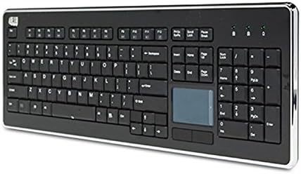 Adesso 艾迪索 AKB-440UB - SlimTouch 440 桌面触摸板有线键盘 - 黑色
