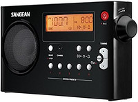 SANGEAN 山进 PR-D7 BK AM / FM数字可充电便携式收音机-黑色