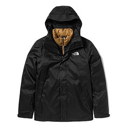 THE NORTH FACE 北面 男子三合一户外羽绒服 NF0A4U7L-YU3 黑色/棕色 L