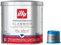 illy 意利 Iperespresso 经典咖啡胶囊 意式长萃(Lungo)/经典烘培，1罐21粒装