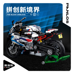 PANLOS BRICKS 潘洛斯 疾速机车系列 672005 雅马哈 YZ450 越野摩托积木模型