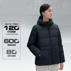anta 安踏 羽绒服女士短款羽绒外套冬季加厚上衣保暖鸭绒休闲羽绒棉服