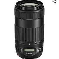 Canon 佳能 远摄变焦镜头(67mm滤镜螺纹，AF马达，Nano USM) EF 70-300mm F4-5.6 IS II USM 适用于EOS，黑色