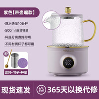 金正(NINTAUS)迷你养生壶养生杯 电炖杯电热杯煮花茶壶烧水壶办公室杯子 0.5升L全玻璃杯体煮茶器 养生杯壶嘴